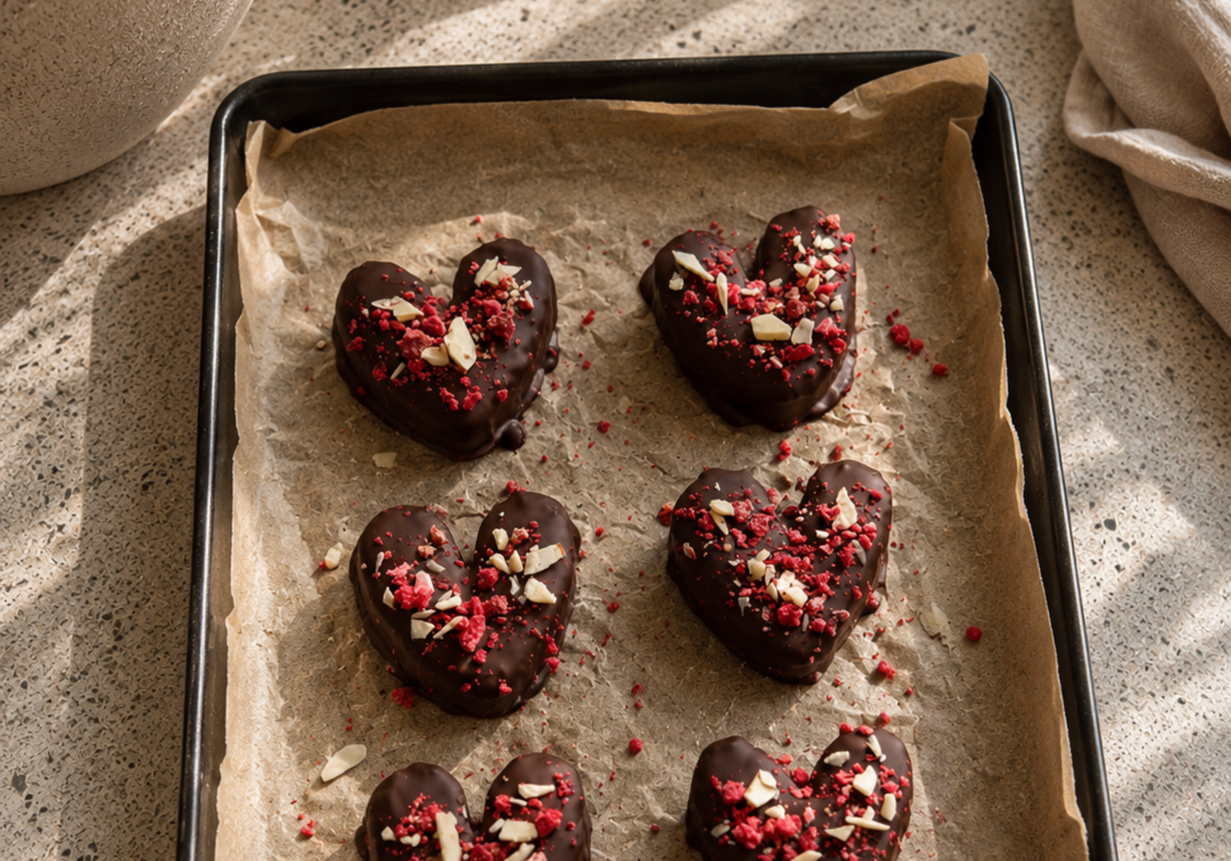 "Chocolate" Date Hearts